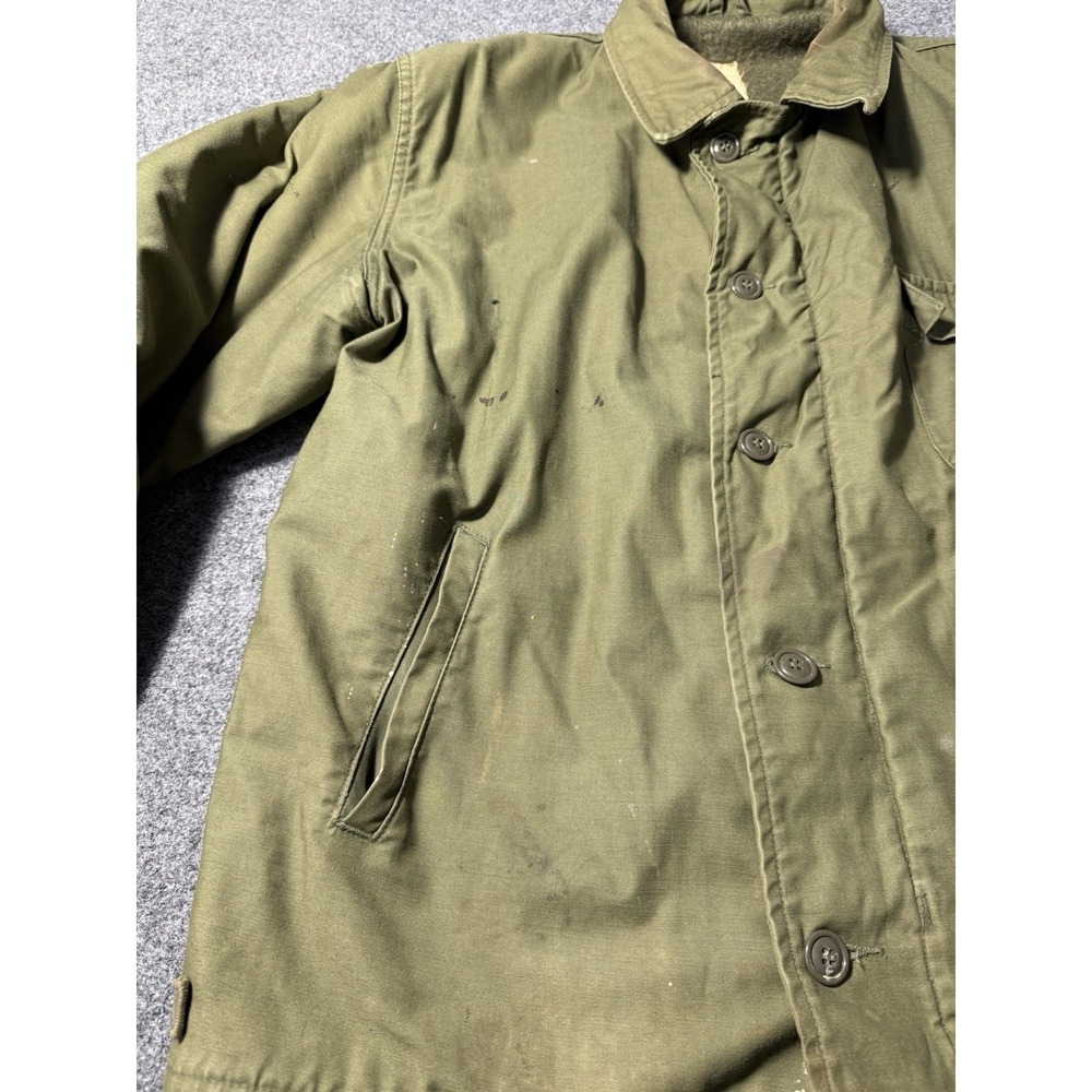 Vintage 60s A-2‎ Deck Jacket 1968 Size Medium Cold Weather Permeable Vietnam N-1 - Picture 5 of 14